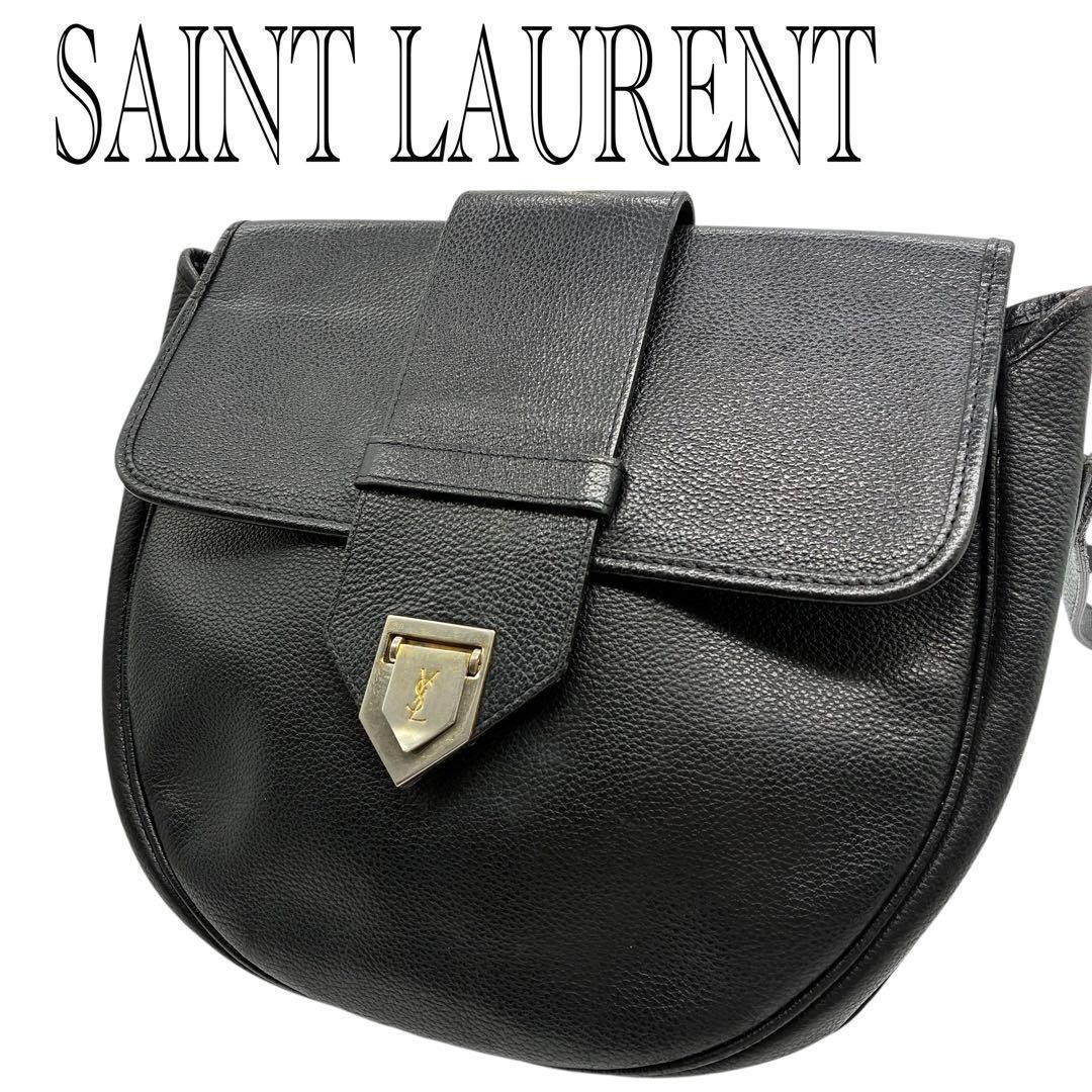 Borsa a tracolla Yves Saint Laurent 2Way Cassandra pelle nera autentica F0803155