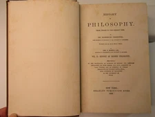 HISTORY OF PHILOSOPHY From Thales To The Present... Dr. F. Ueberweg 1909 Vol. ll
