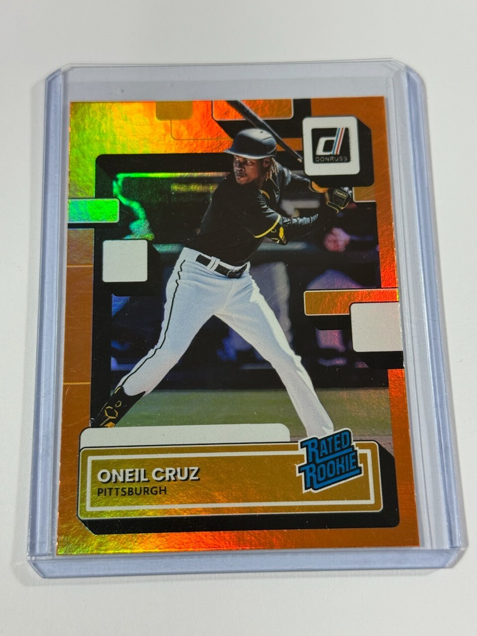 2022 Panini Donruss Rated Rookie Holo Orange Oneil Cruz #80 Rookie RC Pirates