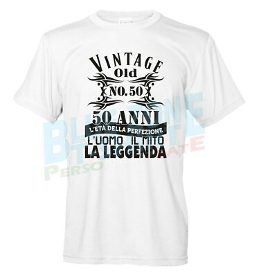 T-shirt Per Festa Di Compleanno 50 ANNI E NON SENTIRLI MEGAFONO - Foto 11