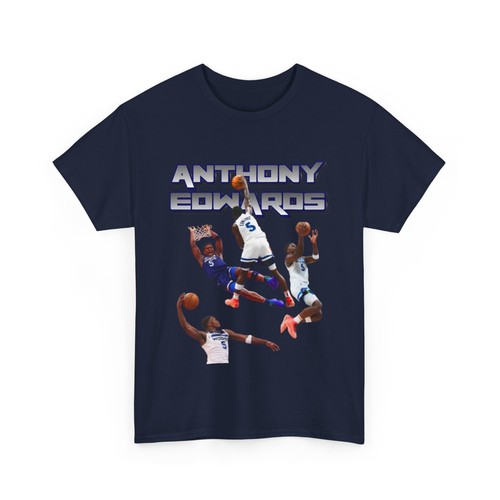 Anthony Edwards Timberwolves Unisex Heavy Cotton T-shirt - Picture 5 of 46