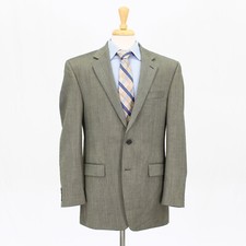 Chaps 42L Gray Sport Coat Blazer Jacket HB 2B Polyester