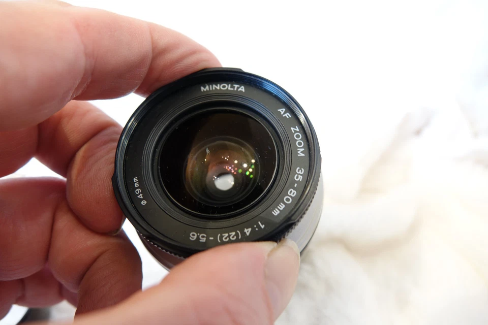 Minolta AF Zoom 35-80mm 35-80 mm 4(22)-5.6 FOR  Dynax Sony Minolta WITH HOOD - Image 3 of 3