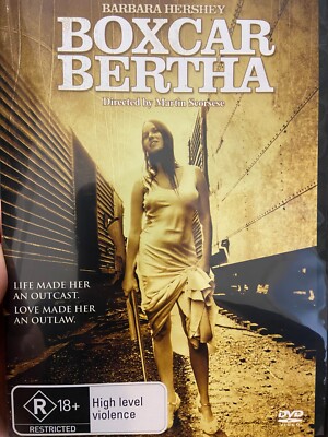 Boxcar Bertha region 4 DVD (1972 Martin Scorsese / Barbara Hershey drama movie)