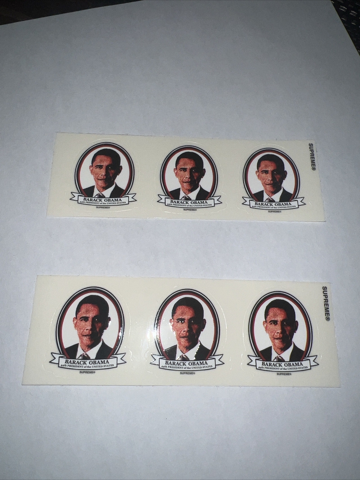 President Mini Clips Supreme Barack Obama Mini Stickers 100% Authentic SS17 Slap President ...