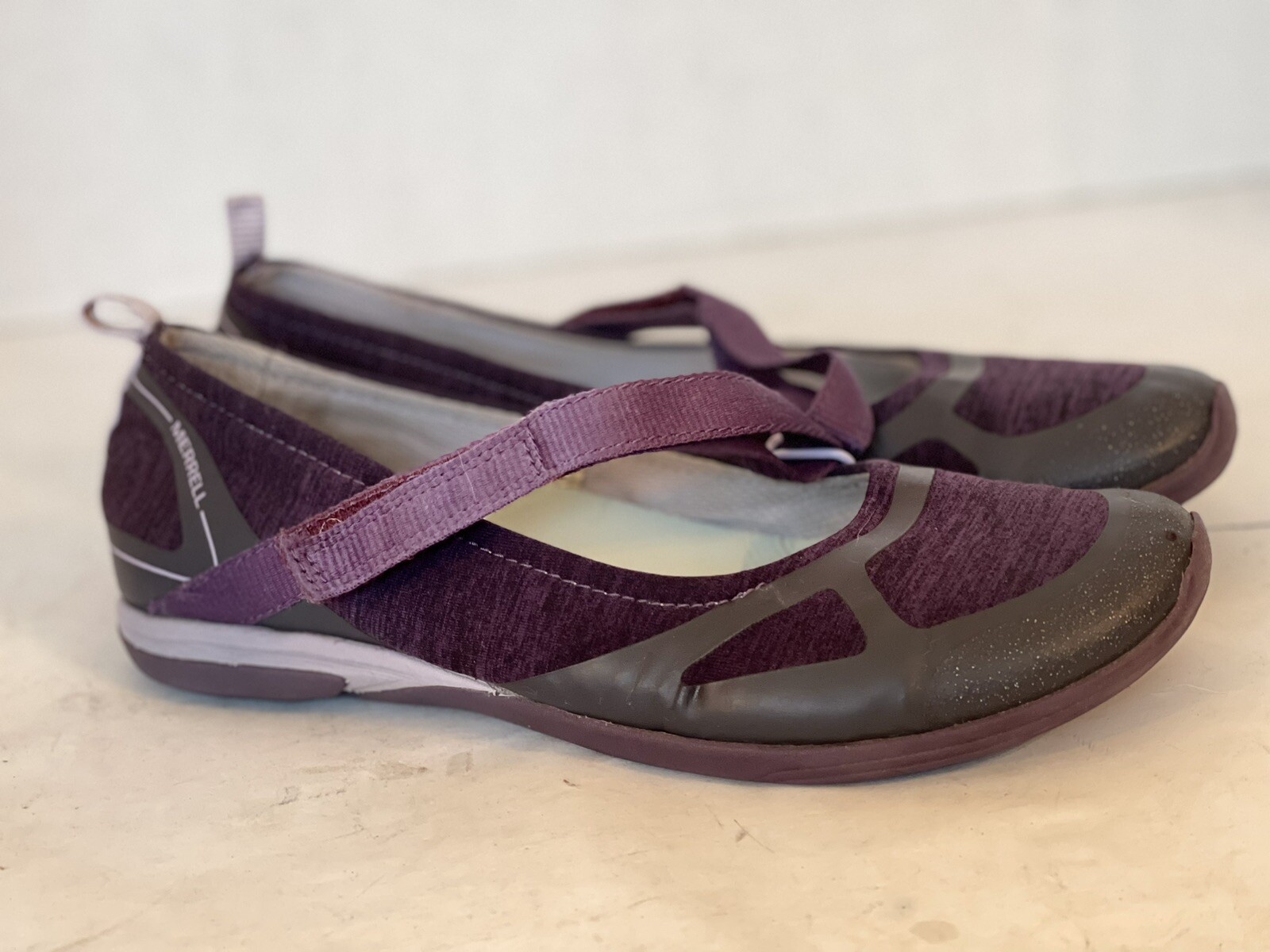 Merrell Women Shoe Ceylon Size M Purple Mary Jane Walking Flat