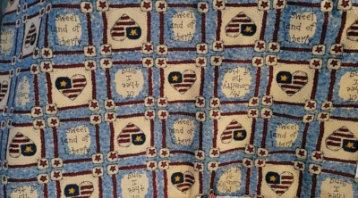 Cotton Fabric. Patchwork USA ''Sweet Land''. BTY