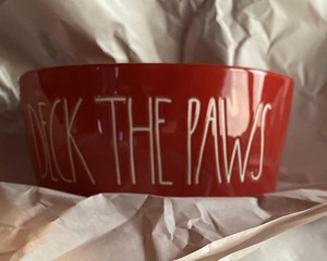 rae dunn christmas dog bowls