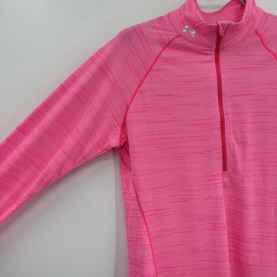 Under Armour Women's Performance Heat Gear Half-Zip Pullover Long Sleeve size L - Image 3 of 4