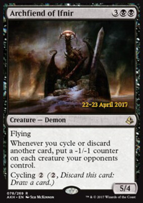 MTG ARCHFIEND OF IFNIR FOIL EXC - SUPREME DEMONE OF IFNIR - PROMO - MAGIC