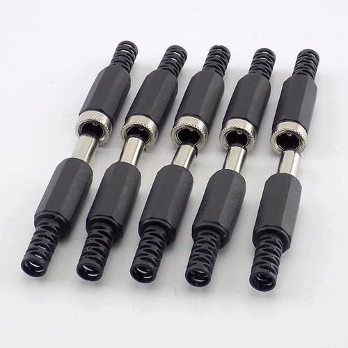 5/10/20 piezas enchufe de alimentación de CC 5,5 x 2,1 mm hembra macho conector adaptador - Imagen 2 de 7
