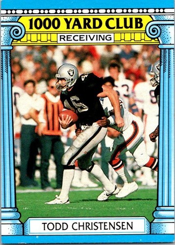 Todd Christensen #13 1987 Topps 1000 Yard Club card