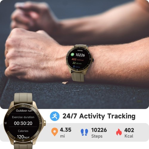 TOOBUR Smart Watch for Men Alexa Built-in 44mm Fitness Tracker with Answer Calls - Zdjęcie 6 z 7
