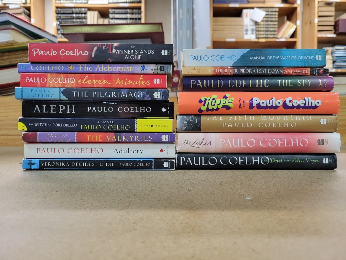 Lot of 16 Paulo Coelho Paperback & Hardcover Books Various Titles