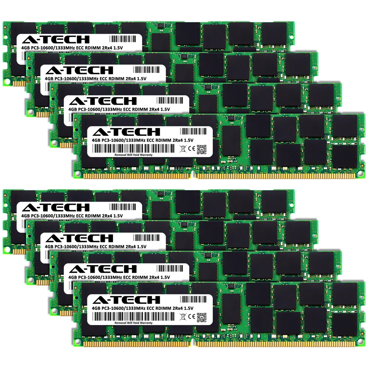32GB 8x 4GB PC3-10600R RDIMM ASUS RS500A-X6/PS4 RS520-E6/ERS8