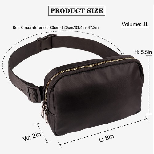 Mini Belt Bag for Women Men Waterproof Fanny Pack for Women Crossbody Bags wi... - Picture 4 of 6