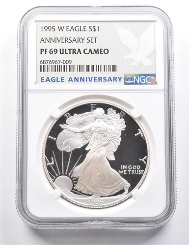 1995-W American Silver Eagle Anniversary Set PF69 UCAM NGC Special Lbl *9499