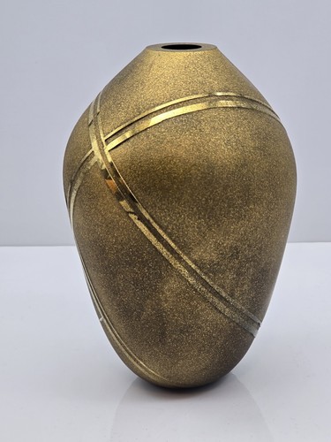 Kevin Gray Glas Gold Glas Vase Signiert - Bild 2 von 7