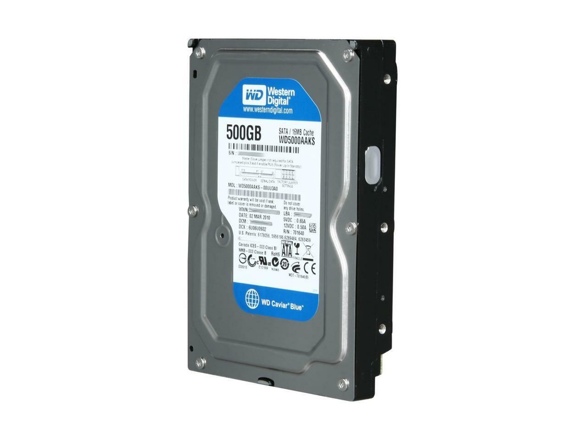 Western Digital 500GB,Internal,7200 RPM,3.5inch (WD5000AAKS