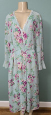 Womens Enchanting Floral Robe and Nightgown Size Large