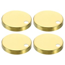 4Pcs Toilet Seat Hinge Cover, 60mm Toilet Pan Top Decorative Covers, Gold
