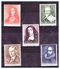 NETHERLANDS: 1947 MI: 490-494 "Summer Stamps 1947" MNH Set