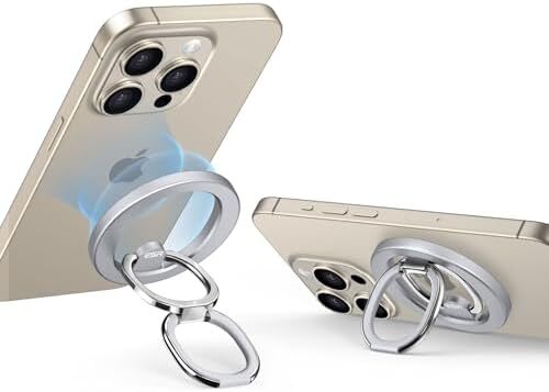 Magnetic Phone Ring Holder (HaloLock), Compatible with MagSafe Ring Holder, Magn