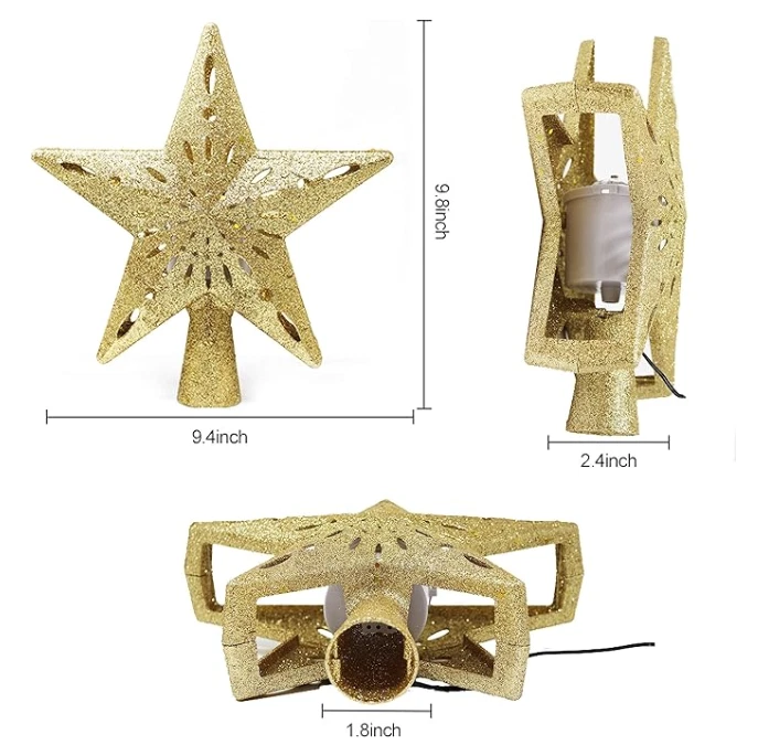 Christmas Tree Topper LED projector with Neon Lights - Image 2 of 4