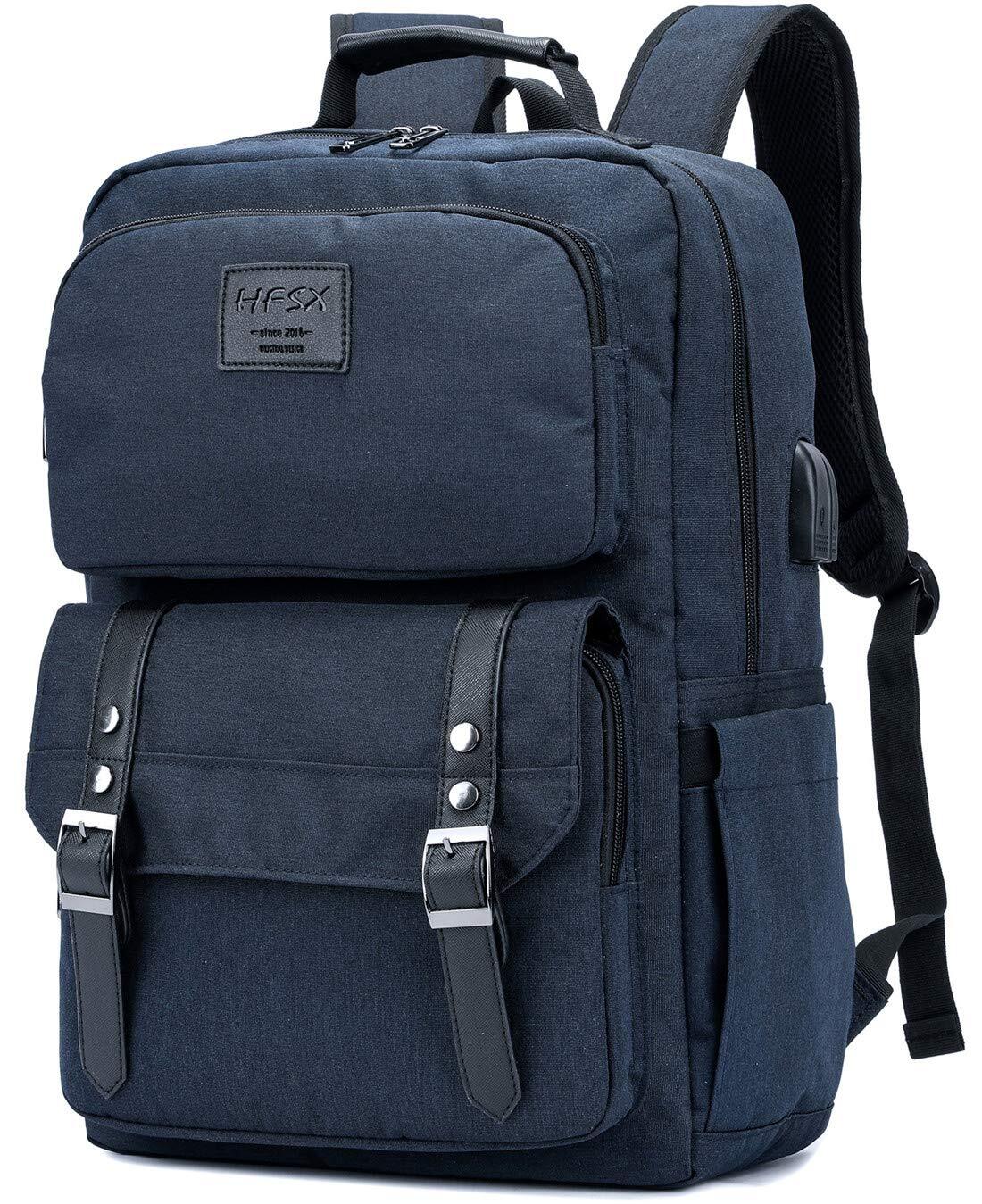 Laptop Backpack Women Men College Backpacks Bookbag Vintage Backpack Book Bag...-image