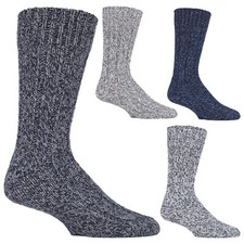 Pennine Walker - Mens Thick Knitted Wool Blend Hiking Socks for Trekking