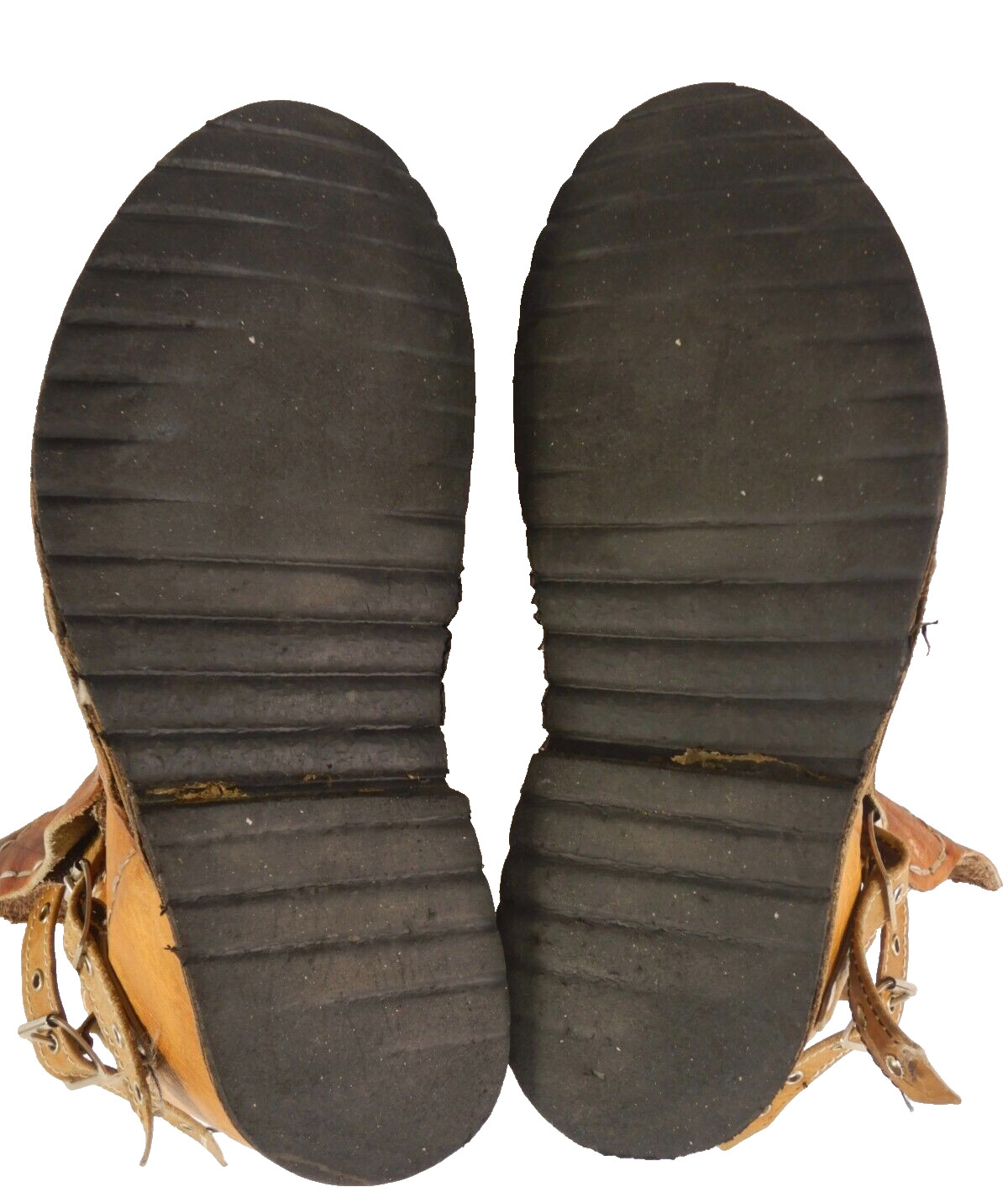 Vintage Hippie Patchwork Handmade Leather Buckle … - image 10