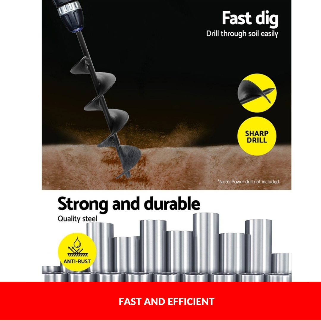 Giantz Post Hole Digger Auger Garden Earth Power Drill Bit Bits Planter