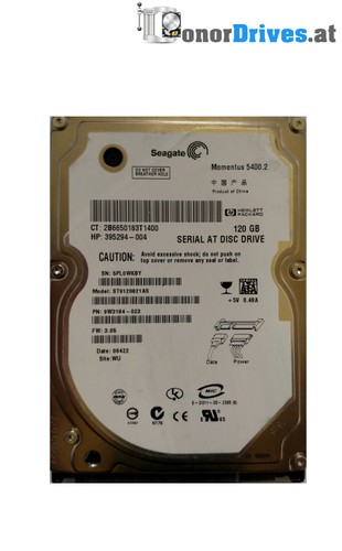 Seagate  ST9120821AS - 120 GB - SATA  - 9W3184-023 - PCB 100397877 Rev A*