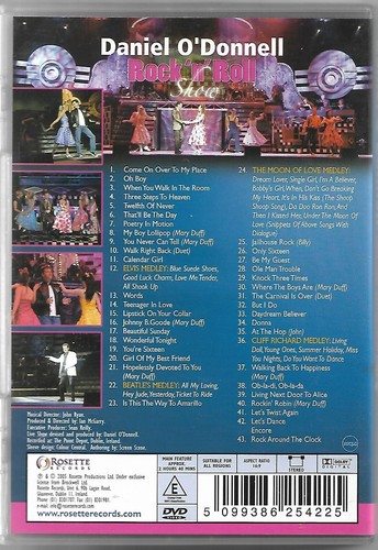 Daniel O'Donnell The Rock'n'Roll Show DVD - Picture 2 of 2