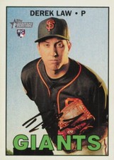 2016 Topps Heritage High Number - Derek Law #697 (RC)