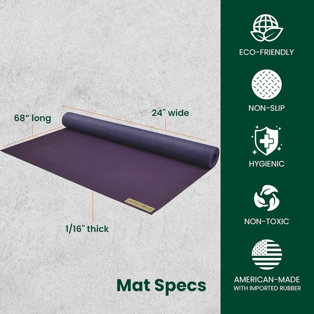 Lightweight Portable Non-Slip Rubber Yoga Mat – Perfect for Exercise, Travel, and Everyday Use