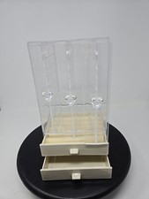 Jewelry Organizer Box Clear Display Stand With Drawers For Earring And Rings