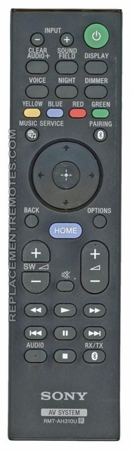 ALLIMITY Telecomando Sostitutivo RMT-AH310U Per Sistemi Audio Sony - Compatibile Con HT-ST5000, HT-CT800, SA-CT800 E Altri - Facile Da Usare - 4