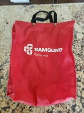 SAMSUNG Electronics Vintage Nylon Bag Used red 16"x4"x14"