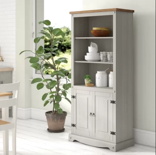 Rustic gray storage cabinet outlet