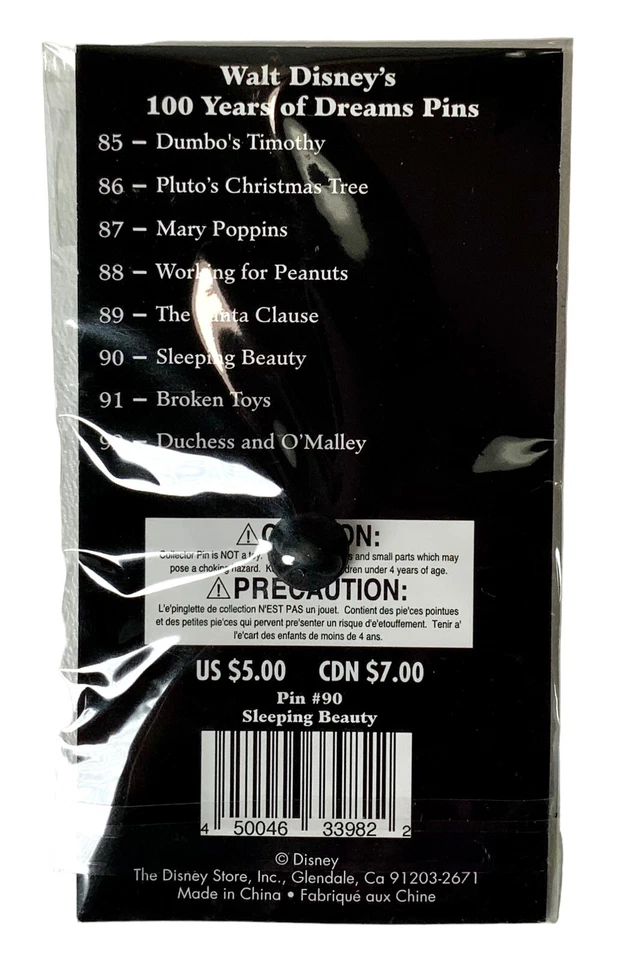 Prendedor Walt Disney 100 años de sueños #90 póster de la Bella Durmiente tienda Disney Foto 2 de 2