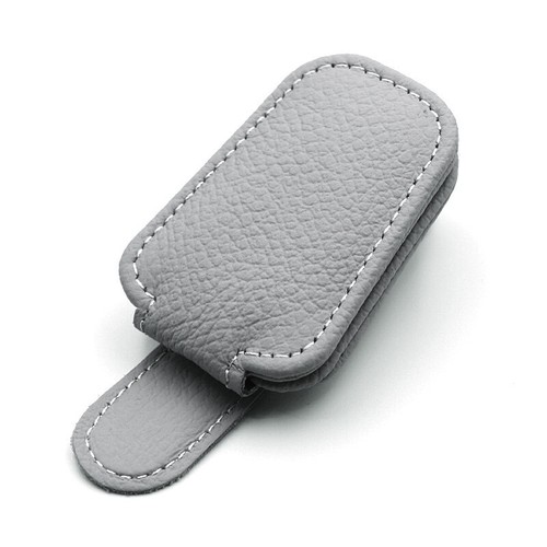 Car Leather Sunglasses Clip Sun Visor Mount Fastener Ticket Glasses Holder - Picture 21 of 22