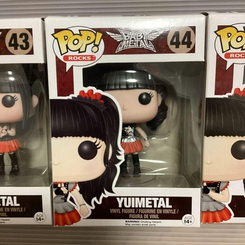 Babymetal Funko Pop ! Rocks #43 SU #44 YUI #45 MOA Figure Baby Metal Set of 3 - Picture 3 of 24