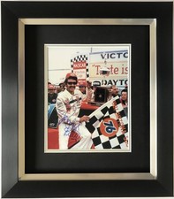 RICHARD PETTY HAND SIGNED FRAMED PHOTO DISPLAY NASCAR 1.