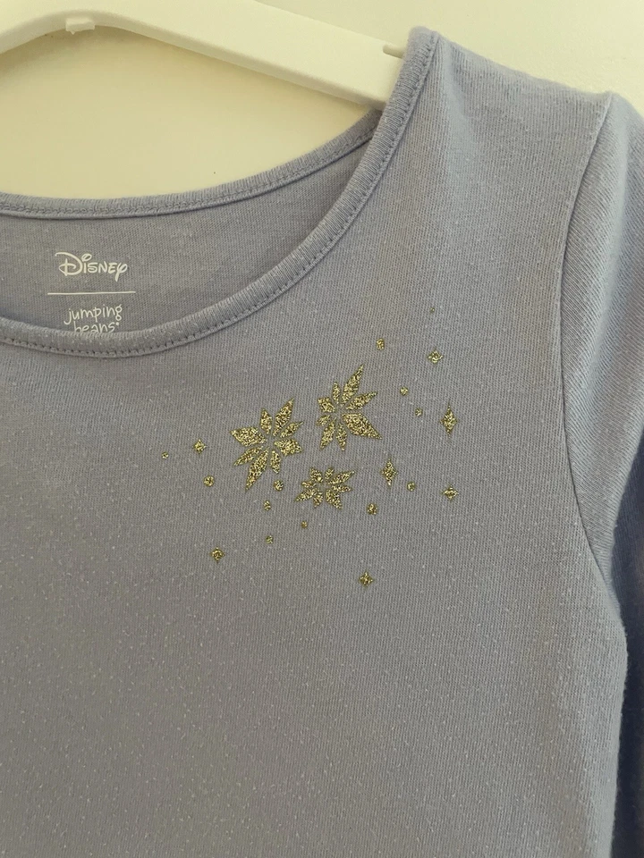 Vestido Disney Niños Niñas Frozen Elsa Anna Olaf Sven Brillo Ajuste y Acampanado Azul Talla 6 Foto 3 de 4