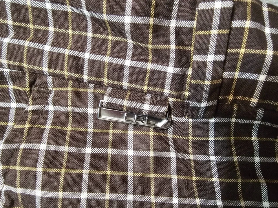 Pantalones Cortos de Golf Lauren Ralph Active LRL Para Mujer Caminar Marrón Blanco Cuadros Elastizados 8 Foto 2 de 4