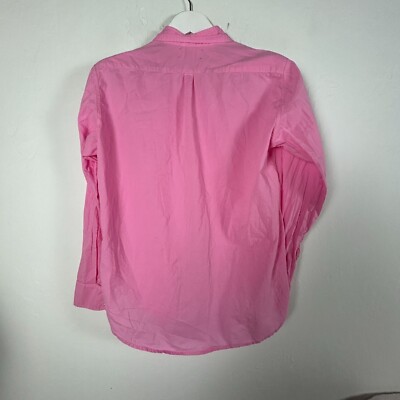 Xirena Womens Pink Long Sleeve Button-Down Collared Shirt XS