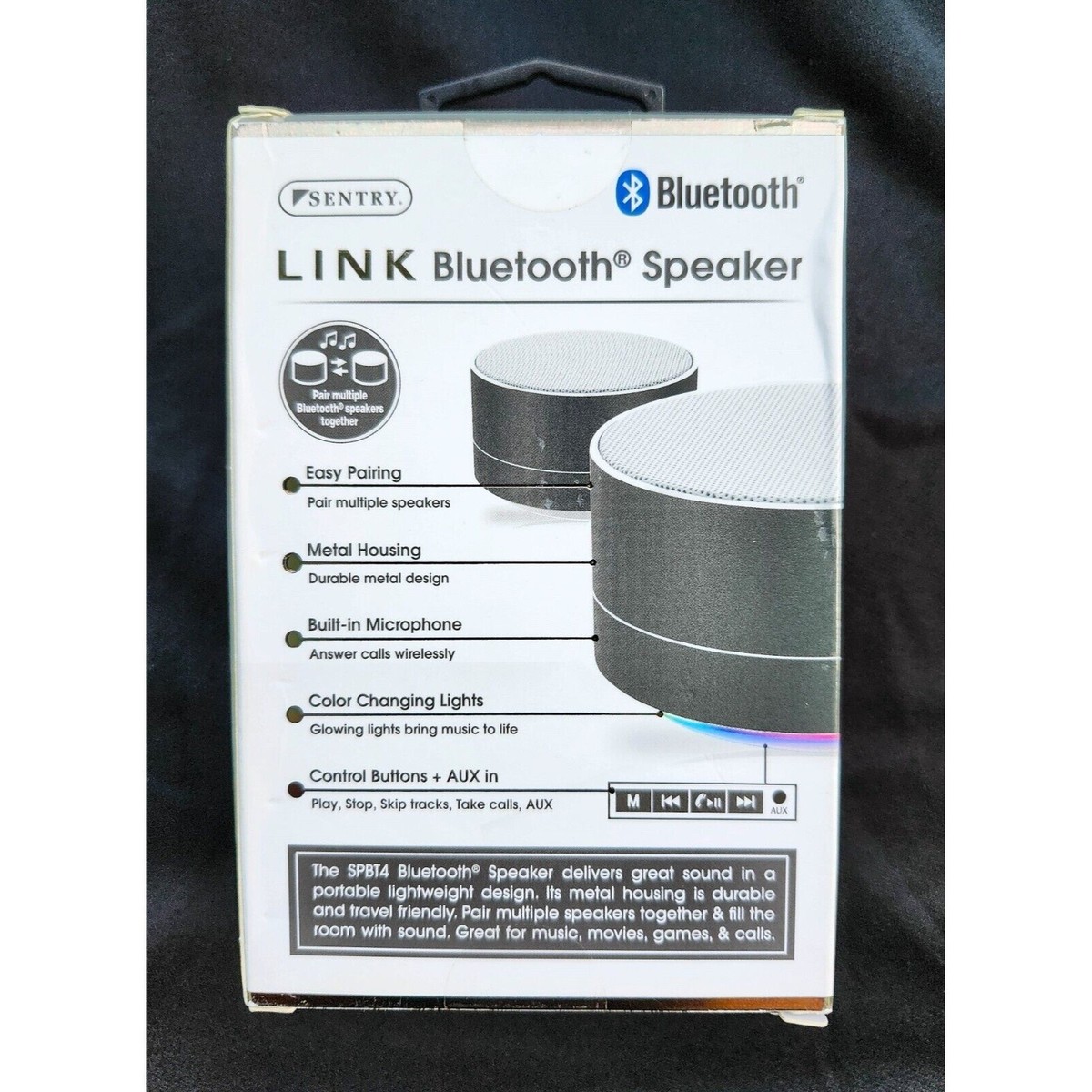SENTRY LINK BLUETOOTH SPEAKER (NEW BOX RETAIL) #METRO33027 BLUE 