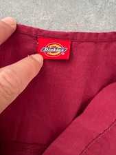 Dickies Scrubs Set Medical Uniform No Size PRBLY Large See Photos Red Good Shape
