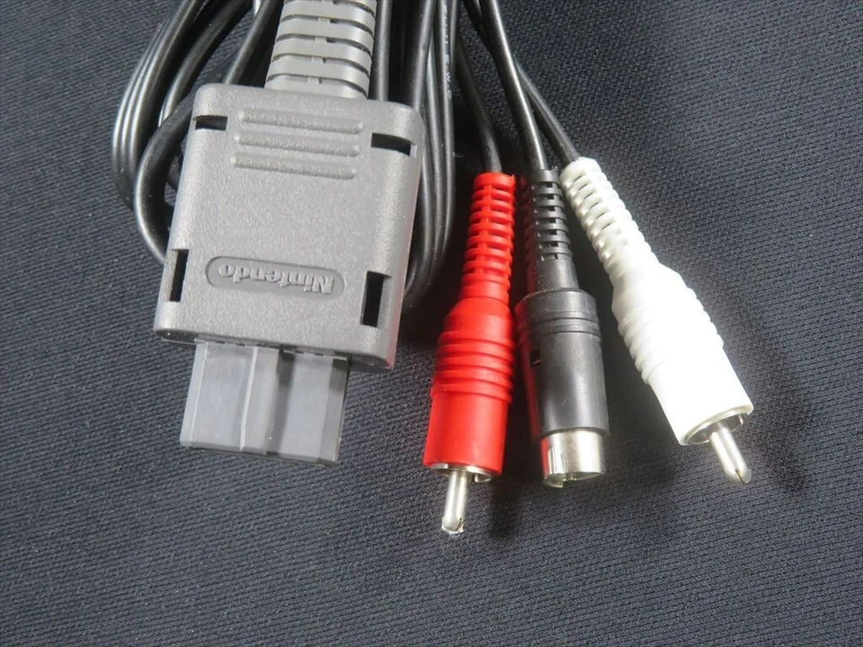 S cable Nintendo Super Famicom Gamecube 64 Japan official n64 game s-video boxed - Image 2 of 4